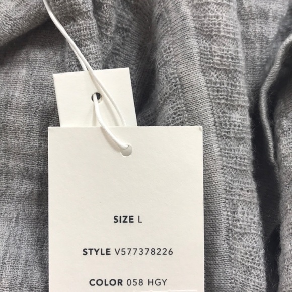 Vince Ribbed Open Front Wool Blend Cardigan - Picture 3 of 9